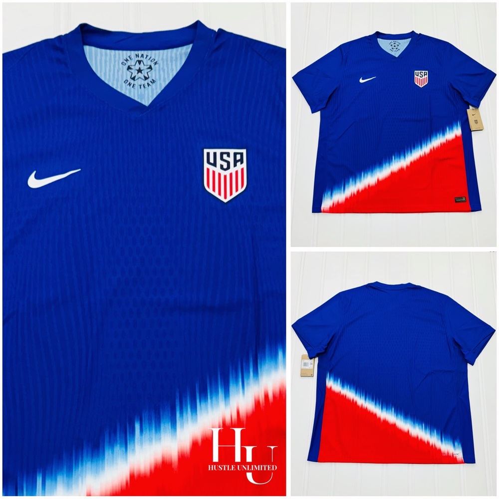 Nike USMNT USA 2024 Authentic Vaporknit Match Away Soccer Jersey Men’s Size 2XL